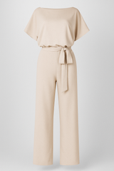 Wolff | Elegant Women's Jumpsuit with Waist Belt and Flowing Sleeves