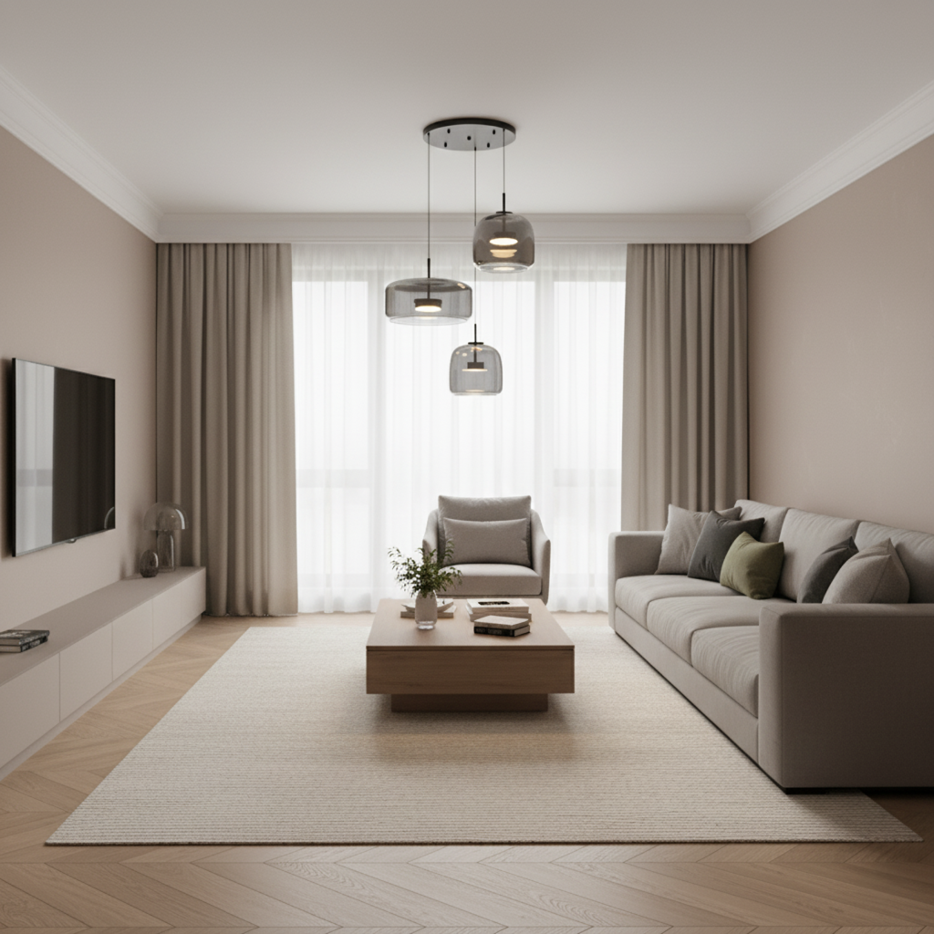 Luksus Glas & Metal Pendellampe - Elegant Hængelys - - Home Decor - {{ product_tags }