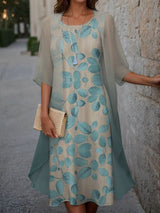 Vibeke | Blooming elegant midi dress