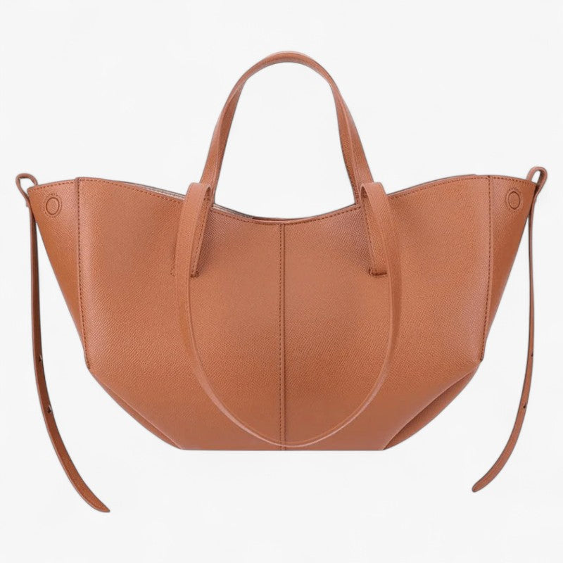XTasken - Skuldertaske i læder - Brun - bags - {{ product_tags }