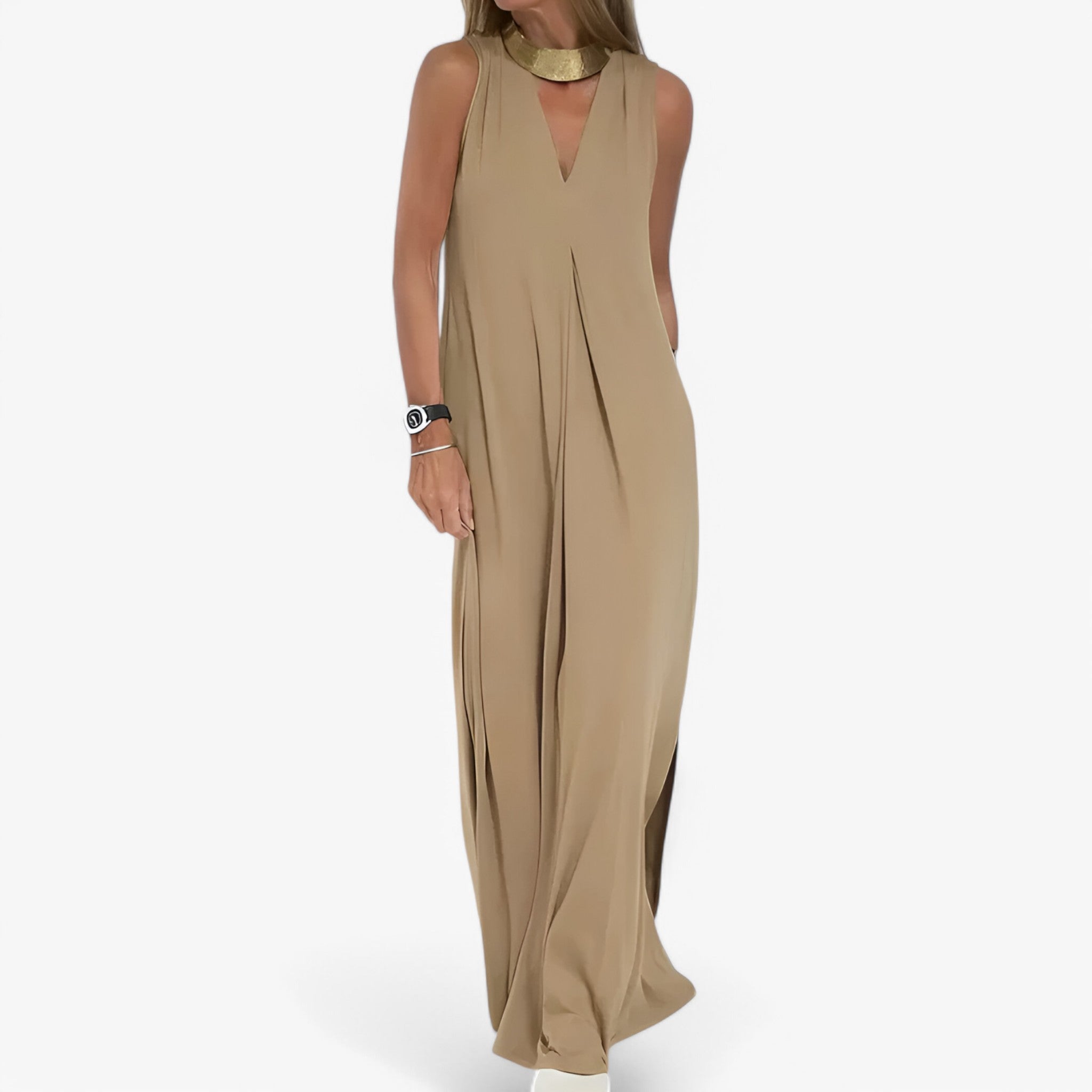 Helen | Lang kjole med gratis cardigan - Chic og komfortabel - - women's fashion - {{ product_tags }