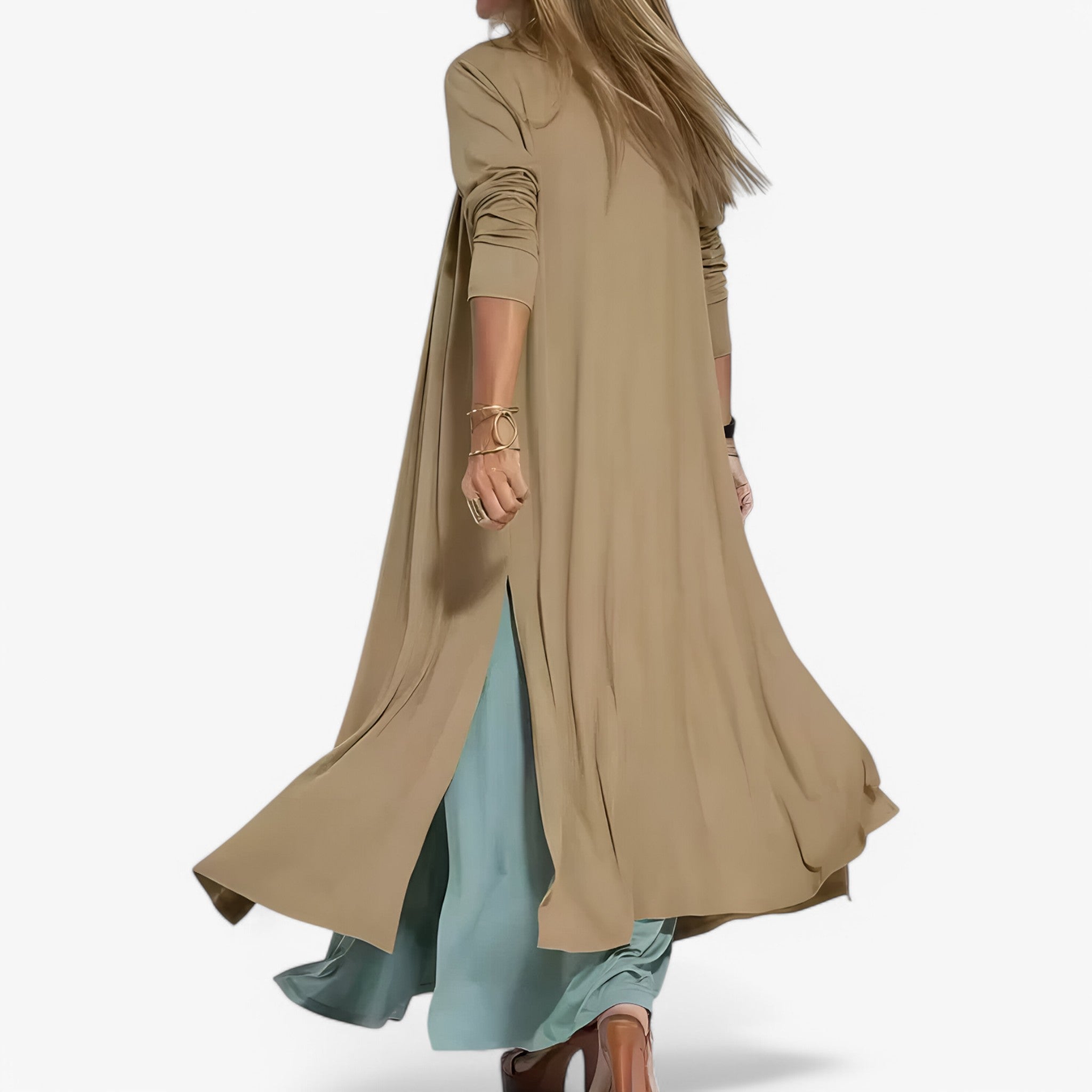 Helen | Lang kjole med gratis cardigan - Chic og komfortabel - - women's fashion - {{ product_tags }