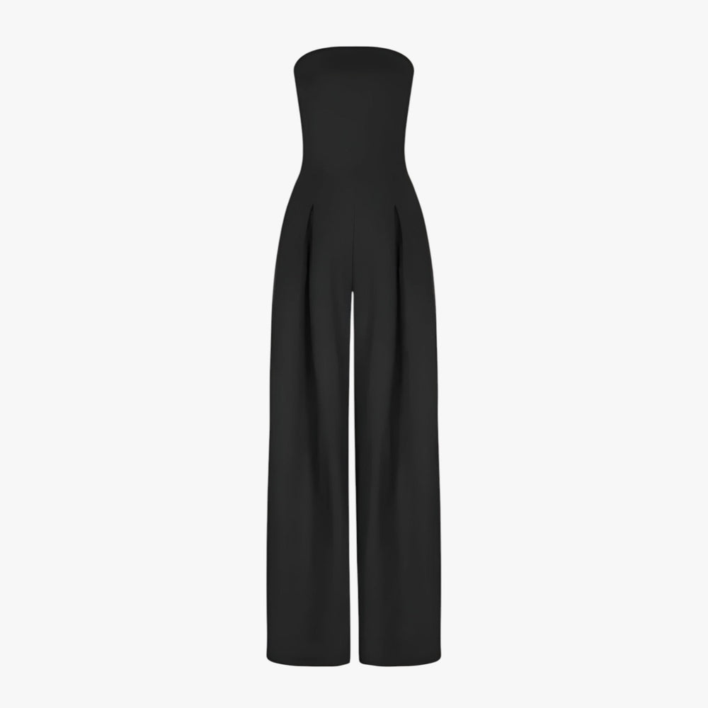 Daria -  Light Denim Cotton Jumpsuit