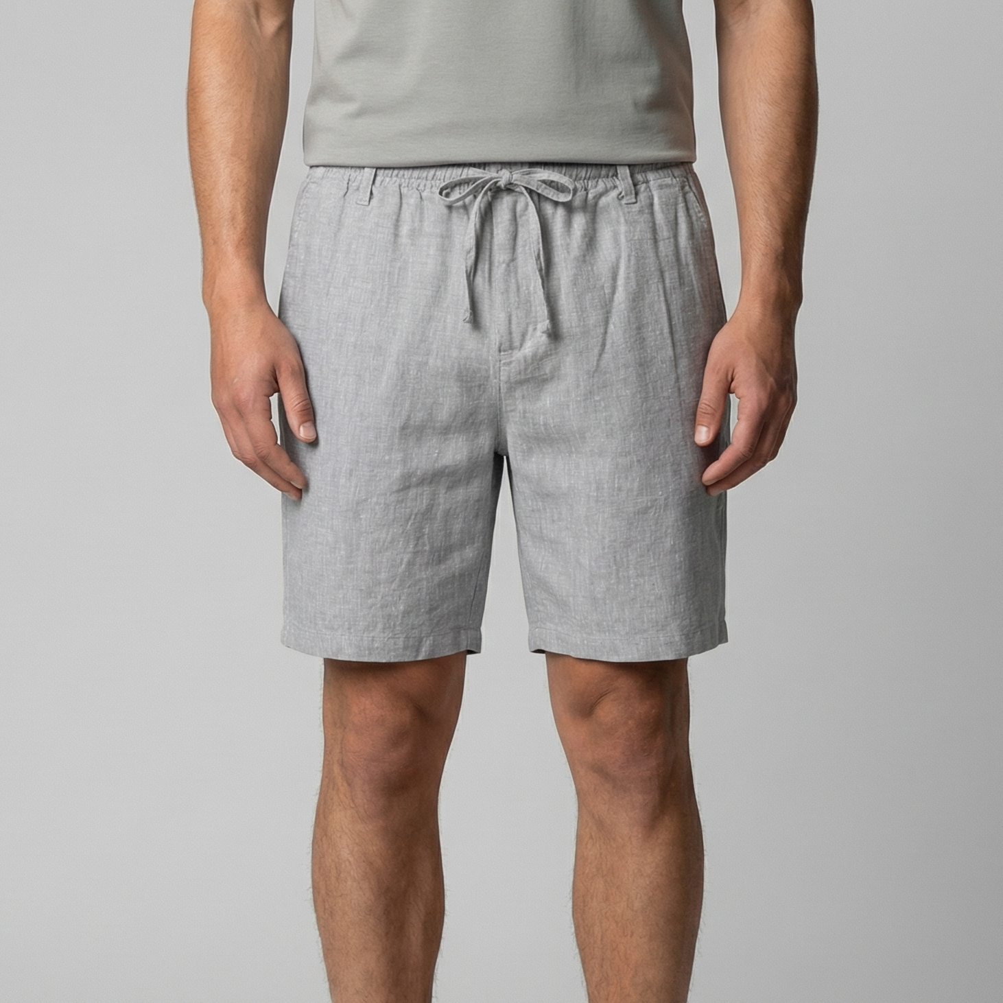 Herreshorts korte til sommer, afslappet pasform, åndbar