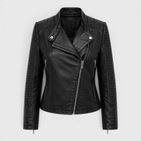 Dame Kunstlaeder Bikerjakke